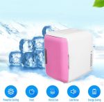 ⁦QBNZAXC Mini fridge 4L Electric Portable Mini Fridge Refrigerator Cooler Freezer Car Home⁩ - الصورة ⁦5⁩