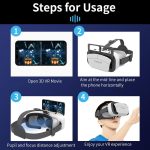 ⁦Azonee VR Headset Phone Within 4.7-7.2inch Display Screen Universal Virtual Reality Goggles Soft Comfortable Updated 3D Glasses Compatible for iPhone Android Wearable VR Set for Kids Adults⁩ - الصورة ⁦4⁩
