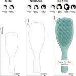⁦Tangle Teezer | The Large The Ultimate Detangler Hairbrush | Perfect for Long, Thick, Curly & Textured Hair | Two-Tiered Teeth for Gentle Detangling | Reduces Breakage| Ergonomic Handle | Marine Teal⁩ - الصورة ⁦7⁩