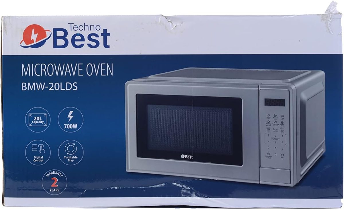 ⁦Techno Best 20 Liter 700W Microwave Oven with Push Button Control| Model No BMW-20LDS with 2 Years Warranty⁩ - الصورة ⁦7⁩