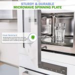 ⁦Goodern 31.5 CM Replacement Microwave Glass Plate Microwave Turntable Tray,Microwave Plate Parts Durable Microwave Tray,Replacement Microwave Glass Turntable for GE,Samsung,Magic Chef,Dishwasher Safe⁩ - الصورة ⁦3⁩