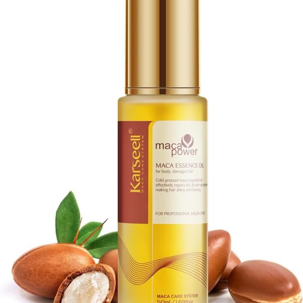 Karseell Moroccan Argan Oil for Hair Healing Cold Pressed Weightless Argan Oil Hair Serum for Dry Damaged Hair 50ml