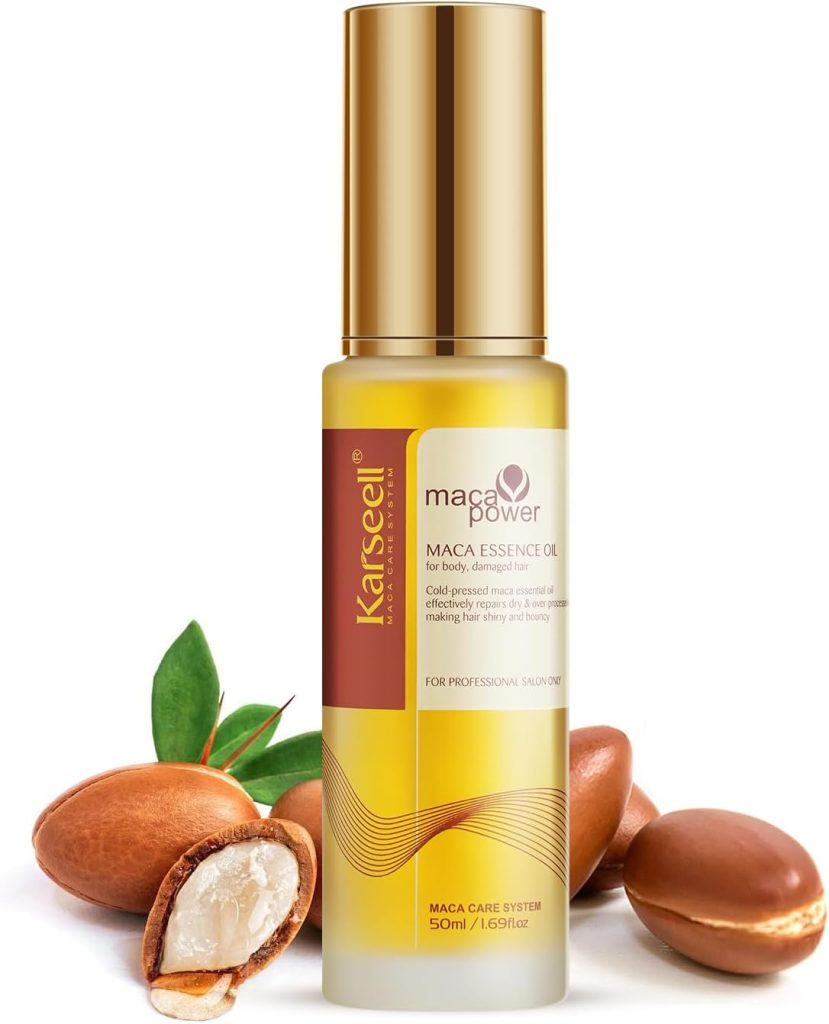 Karseell Moroccan Argan Oil for Hair Healing Cold Pressed Weightless Argan Oil Hair Serum for Dry Damaged Hair 50ml