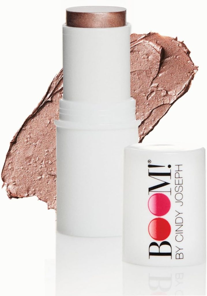 Boomstick Glimmer ® Highlighter Makeup Stick, Subtle Shimmer Face Highlighter Stick for Mature Skin, Hydrating Cream Makeup for Cheekbones, Brow Bones & Nose, No Glitter Highlight