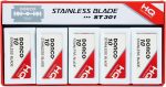 Dorco Double Edge Razor Blades â€“ Stainless Steel, Dispenser Box with Used Blade Disposal Area, 14/16â€ x 1-11/6â€, for Hair Stylists and Barbers, D212, 10 Count (Pack of 10)
