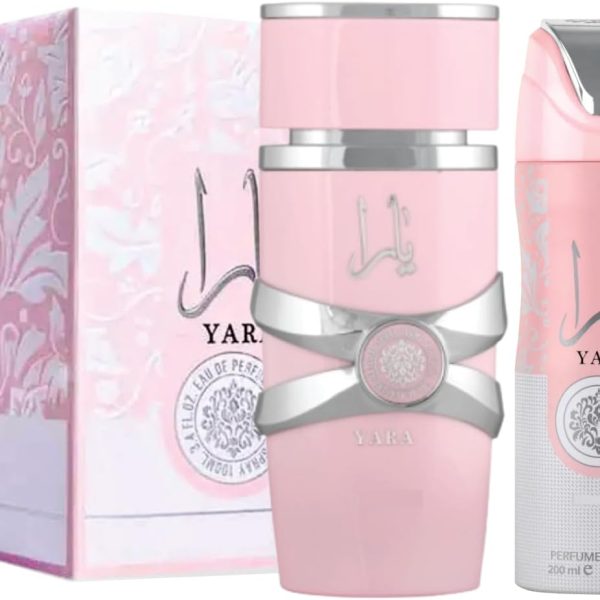 SAPPHIRE'S CHOICE Yara Women Edp Perfume | Yara Eau de Parfum for Women 100ml | Floral and Jasmine Fragrance | Yara Perfume + Deodrant Yara Spray 200ml Arabian Fragrance Perfume Made In Dubai By
