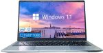 Elepad Laptop, 14.1Inch FHD IPS Screen, N4105 Processor, 6GB RAM 256GB SSD Expandable 1TB, Windows 11 Computer with 2 Stereo Speakers, WiFi-5, HDMI