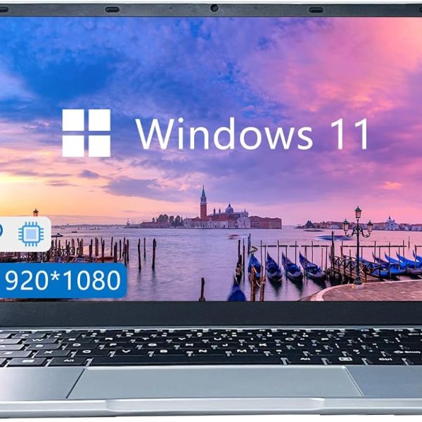 Elepad Laptop, 14.1Inch FHD IPS Screen, N4105 Processor, 6GB RAM 256GB SSD Expandable 1TB, Windows 11 Computer with 2 Stereo Speakers, WiFi-5, HDMI