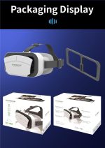 ⁦Azonee VR Headset Phone Within 4.7-7.2inch Display Screen Universal Virtual Reality Goggles Soft Comfortable Updated 3D Glasses Compatible for iPhone Android Wearable VR Set for Kids Adults⁩ - الصورة ⁦9⁩