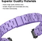 ⁦Gheper Metal Watchband Compatible with Fitbit inspire 3 Stainless Steel Wrist Strap Bracelet Replacement for inspire3 Smartwatch Accessory for Women Men⁩ - الصورة ⁦6⁩
