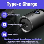 ⁦Mineup Portable Electric Mini Shaver, 2-in-1 Sopami Mini Shaver, Portable Washable Wet and Dry Razor, USB Travel Shaver, Waterproof Wireless Capsule Shaver for Home and Travel⁩ - الصورة ⁦4⁩