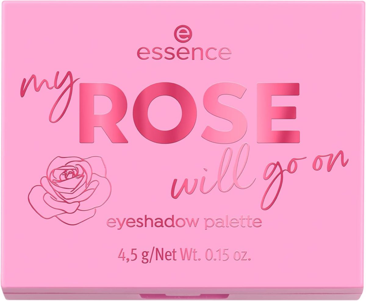 ⁦Essence my ROSE will go on eyeshadow palette #fa86C4 / my ROSE will go on / vegan, cruelty-free, alcohol-free, paraben-free, oil-free⁩ - الصورة ⁦2⁩