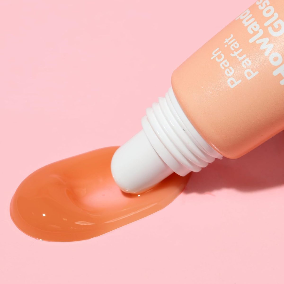⁦TONYMOLY x Squishmallows Howland Keychain Lip Gloss – Sheer Peach Tint, Hydrating & High-Shine Lip Balm with Peach Extract & Jojoba Oil, 11ml⁩ - الصورة ⁦6⁩