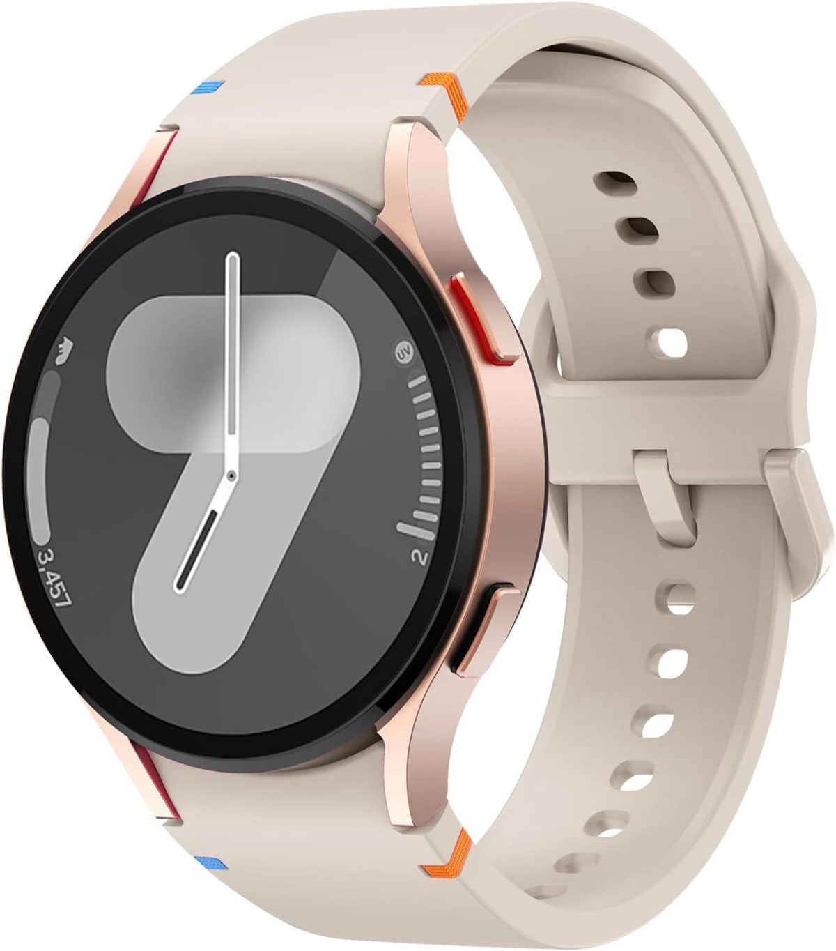 Silicone Strap Compatible With Samsung Galaxy Watch 7/6/5/4/FE 40mm 44mm, Quick Release No Gap Watch Band for Galaxy Watch 6 Classic/4 Classic 43mm 47mm 42mm 46mm Sport Wristbands