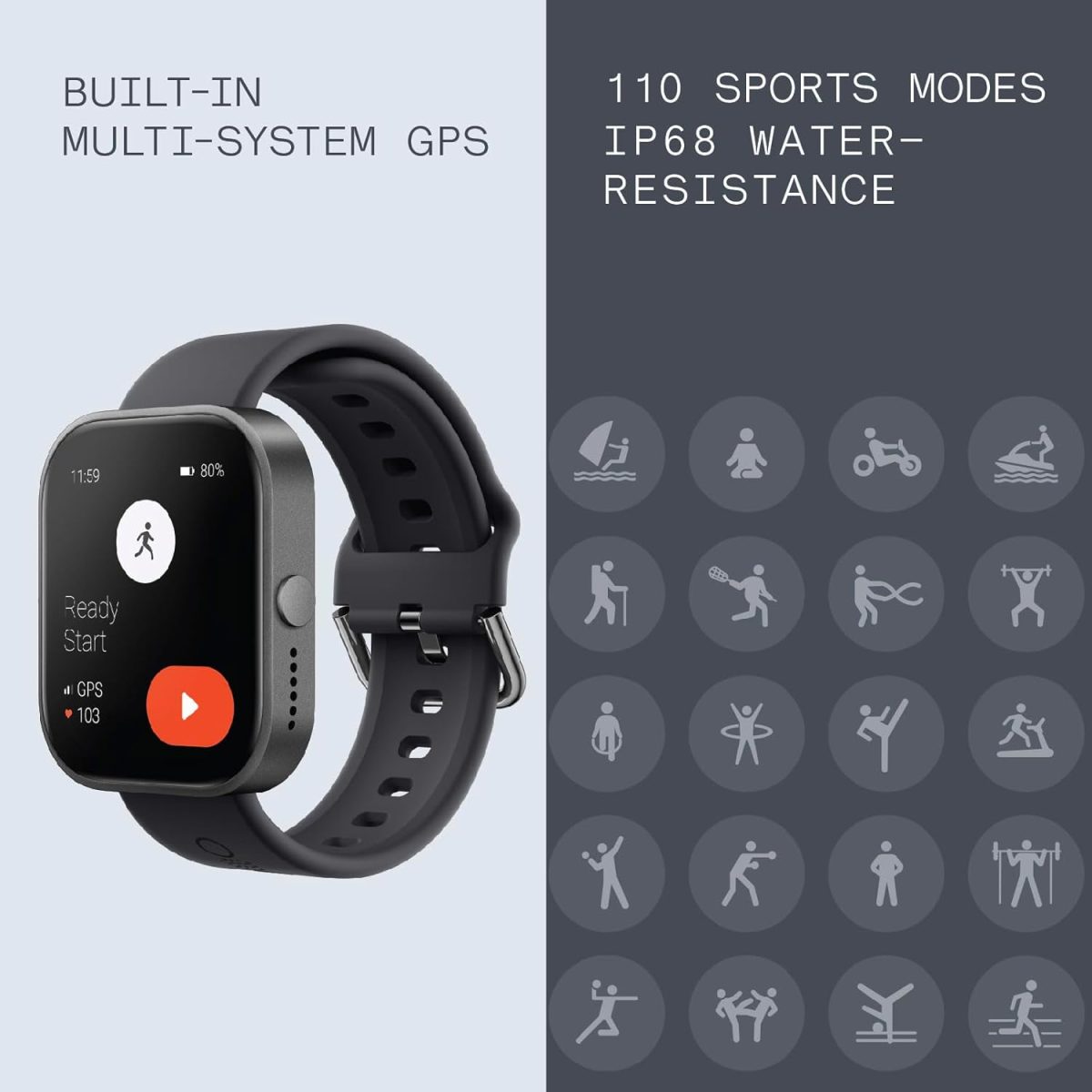 ⁦cmf by Nothing Watch Pro Dark Grey+Ash Grey⁩ - الصورة ⁦4⁩