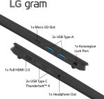 ⁦LG Gram 15 Laptop Touchscreen - Intel Core Ultra 7 155H - Windows 11-16GB RAM - 1TB PCIe SSD - Office 365 One Year - Backlit Keyboard - Business - Ultralightweight - 18.5 Hours⁩ - الصورة ⁦8⁩