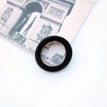 ⁦Manshui 200 Pieces Small Seamless Hair ties, Elastic Hair band, Ponytail Holders for Children and Little Girls’ Hair Accessory (Black)⁩ - الصورة ⁦5⁩