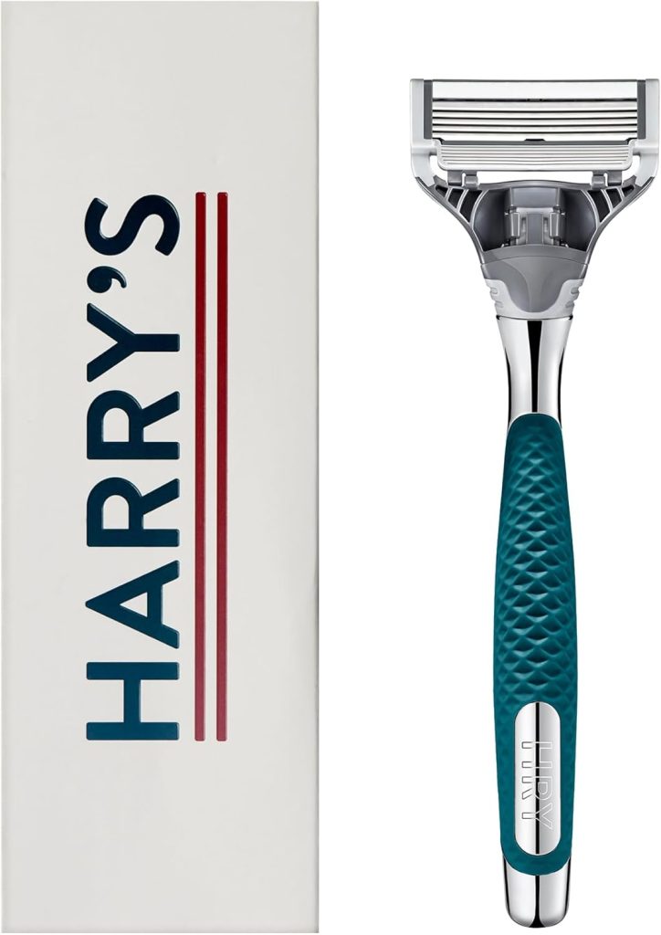 Harry's Razors for Men - Winston Razor: 5 Blade Razor with Lubricating Strip & Precision Trimmer and 1 Razor Blade Refill