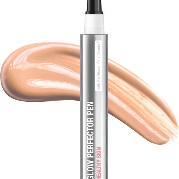 Neutrogena Healthy Skin Glow Perfector Concealer Pen, Lightweight Liquid Makeup for Face with Pro-Vitamin B5 & Vitamin E for a Radiant Finish, Fair, 0.1 oz