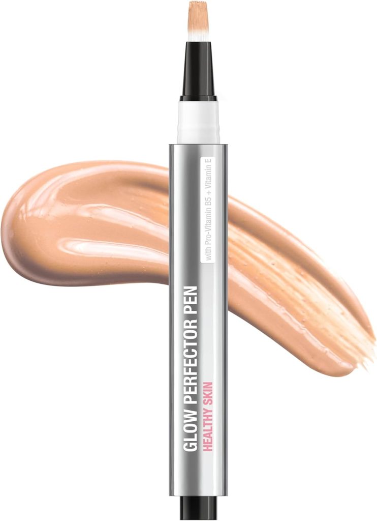 Neutrogena Healthy Skin Glow Perfector Concealer Pen, Lightweight Liquid Makeup for Face with Pro-Vitamin B5 & Vitamin E for a Radiant Finish, Fair, 0.1 oz