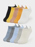 ⁦Styli Boys Set Of 10 - Embroidered Detail Ankle Socks⁩ - الصورة ⁦2⁩