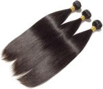 ⁦Human Hair Bundles 12A Brazilian Straight Human Hair Bundles 100% Unprocessed Virgin Weave one Bundles Human Hair Double Weft Hair Bundles Natural Color 20 Inch⁩ - الصورة ⁦2⁩
