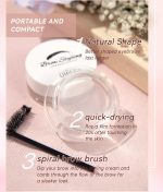 ⁦Azonee Eyebrow Gel Clear Eyebrow Shaping Wax Brow Gel Brow Styling Wax Soap Brows Waterproof Long-lasting Eyebrows Styling Wax for Holding Brows In Place and Brow Lamination Effect for Women Girl⁩ - الصورة ⁦7⁩