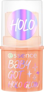 ⁦essence Baby GOT HOLO Glow Highlighter Stick, No. 10, Multicoloured, Instant Result, Radiant, Shimmering, Holographic, Vegan, Oil-Free, Paraben-Free, No Microplastic Particles, Pack of 1 (5 g)⁩ - الصورة ⁦2⁩