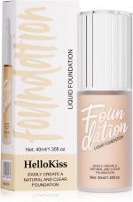 ⁦KASTWAVE Foundation Makeup, Durable Waterproof Soft Matte Liquid Foundation, Oil Control Concealer Cream Full Coverage Foundation. (102 Nude, 40 ml)⁩ - الصورة ⁦2⁩