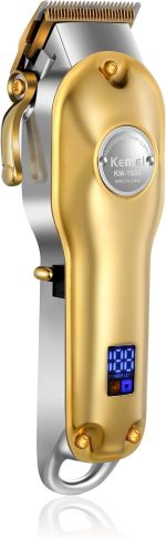 ⁦KEMEI Mens Hair Clippers for Hair Cutting Professional Cordless Hair Trimmer for Men LED Display⁩ - الصورة ⁦2⁩