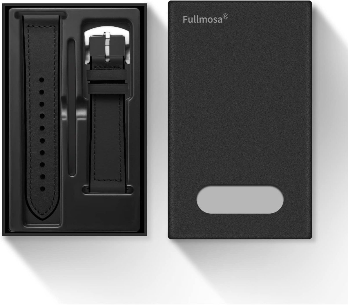 ⁦Fullmosa 20mm/22mm Watch Strap, Leather and Meex Smart Watch Strap Compatible with Amazfit/Huawei/Casio/Fossil, for Men and Women⁩ - الصورة ⁦8⁩
