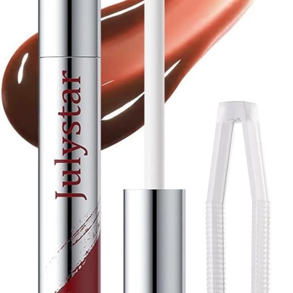 Matte Liquid Lip Stain, Peel Off Lip Liner Tattoo with Tweezer,Waterproof, Long-Lasting,Non-Stick Cup Lip Gloss Stain for All Skin Types,Highly Pigmented Color Lipstick (03#)