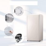⁦QBNZAXC Mini fridge Mini Fridge Compact Refrigerator Freezer AC Large Capacity Storage Beverages Vegetables⁩ - الصورة ⁦3⁩