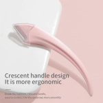 ⁦Bukela 3 Pcs Eyebrow Trimmer Set Lamination Kit with Comb Scissors Curved Straight Razors All in One Beauty Tools for Men Women Pink⁩ - الصورة ⁦4⁩