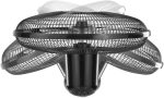 ⁦BLACK+DECKER Stand Fan, 60W, 16 Inch, 90° Wide Swing, 3 Adjustable Speeds, 5AS Blade System, Optimal Air Circulation, for Perfect Room Temperature, Sleek Design, Black - FS1620-B5⁩ - الصورة ⁦4⁩