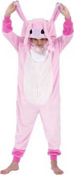 Yemnut Halloween Christmas Unisex Kids Flannel Cosplay Onesie Costume Outfit Suit for Girls and Boys
