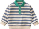 L&Wen Boys Long Sleeve Polo Shirt