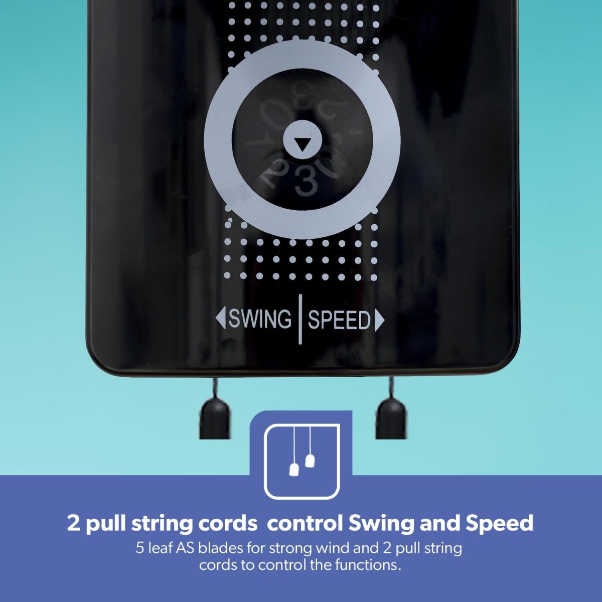 ⁦Geepas 16-Inch Table Fan | 3 Speed Settings With Oscillating/Rotating And Static Feature | Electric Wall Mount Cooling Fan For Home, Green House, Work Room Or Office Use | 2 Year Warranty⁩ - الصورة ⁦6⁩