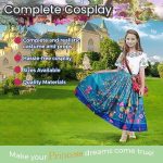 ⁦Home Smart Princess Costume Dress with Glasses and Ear Clip And Bag for Girls Ideal Gift for Birthday or Any Special Occasions⁩ - الصورة ⁦4⁩