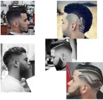 ⁦FANJEIS Men's Beard Shaping Tool With Inbuilt Comb Transparent Template Styling Comb Templates for Goatee Mustache Sideburns, Jaw Cheek/Neck Line, Symmetric/Curve/Step Cut (Clear)⁩ - الصورة ⁦2⁩