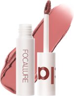 FOCALLURE Velvet Matte Liquid Lipstick, Satin-Finish Full Coverage Lip Color, High Pigmented Lip Stain for Cheeks and Lips Tint, Smooth Soft Lip Makeup, Lightweight, Quick-Drying, Milk Tea