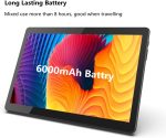 ⁦Tablet 10 inch, Tablets Android 15, Quad-Core Processor 32GB Storage Tablet Computer, 6GB RAM, 8MP Camera, AM, FM, WiFi, IPS Screen 6000mAh Long Battery Life Tableta⁩ - الصورة ⁦7⁩