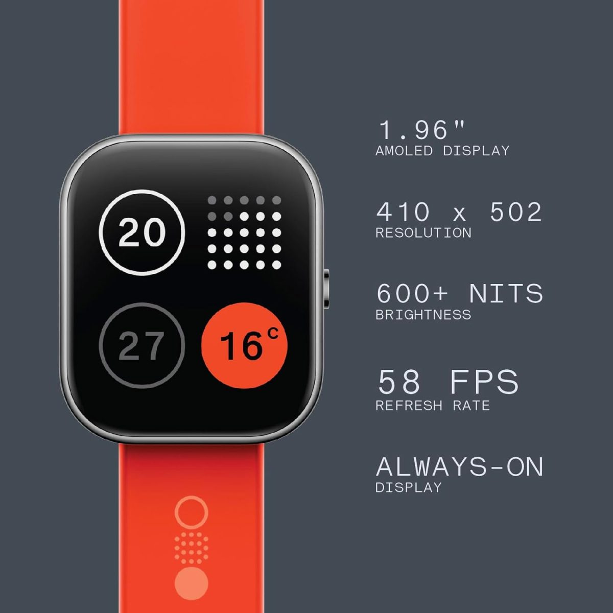 ⁦cmf by Nothing Watch Pro Dark Grey+Ash Grey⁩ - الصورة ⁦3⁩