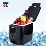⁦QBNZAXC Mini fridge Car Refrigerator 6L Freezer Two Type Electrical Cooler Heater for Travel Hiking Camping Outdoor Dual-use Icebox Auto Fridge⁩ - الصورة ⁦5⁩