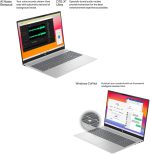 ⁦HP Pavilion 16" Touchscreen Laptop - WUXGA (1920 x 1200) - AMD Ryzen 7 8840U - 16GB LPDDR5-6400Mhz RAM - 512GB PCIe SSD - Backlit Keyboard - Copilot PC - 1080p Webcam - Windows 11 Home - w/Stylus Pen⁩ - الصورة ⁦7⁩