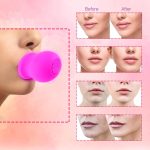 ⁦Excefore Soft Silicone Lip Plumper Device, Makeup Enhancement Device, Quickly Face Clean Massage Pump With Brush (Pink)⁩ - الصورة ⁦2⁩