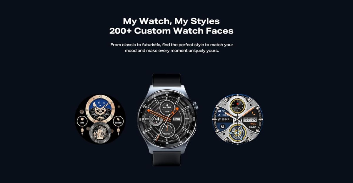 ⁦Infinix XWatch XW3E Smart Watch : IP68 Water Resistant,1.43" AMOLED with AOD, 7-Day Battery,200 Stylish Watch Faces, Multiple Sports Modes,Bluetooth Call Support,Health & Fitness Tracking - Black⁩ - الصورة ⁦7⁩