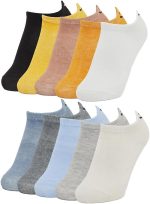 Styli Boys Set Of 10 - Embroidered Detail Ankle Socks