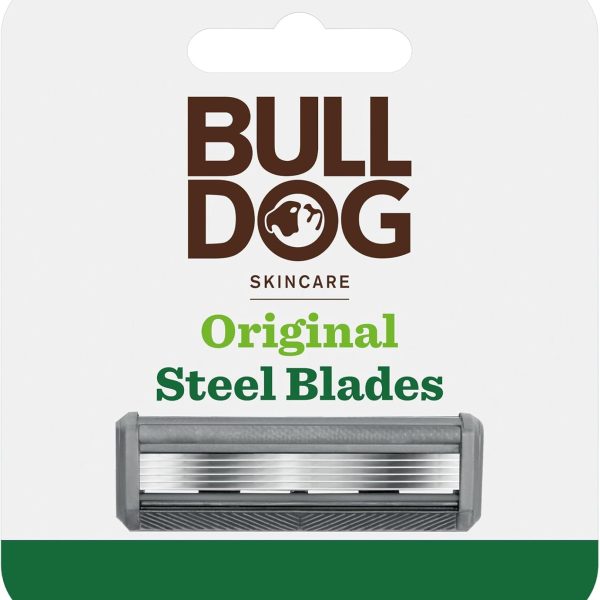 Bulldog Skincare - Original Bamboo Razor Blades for Men, (Pack of 4)