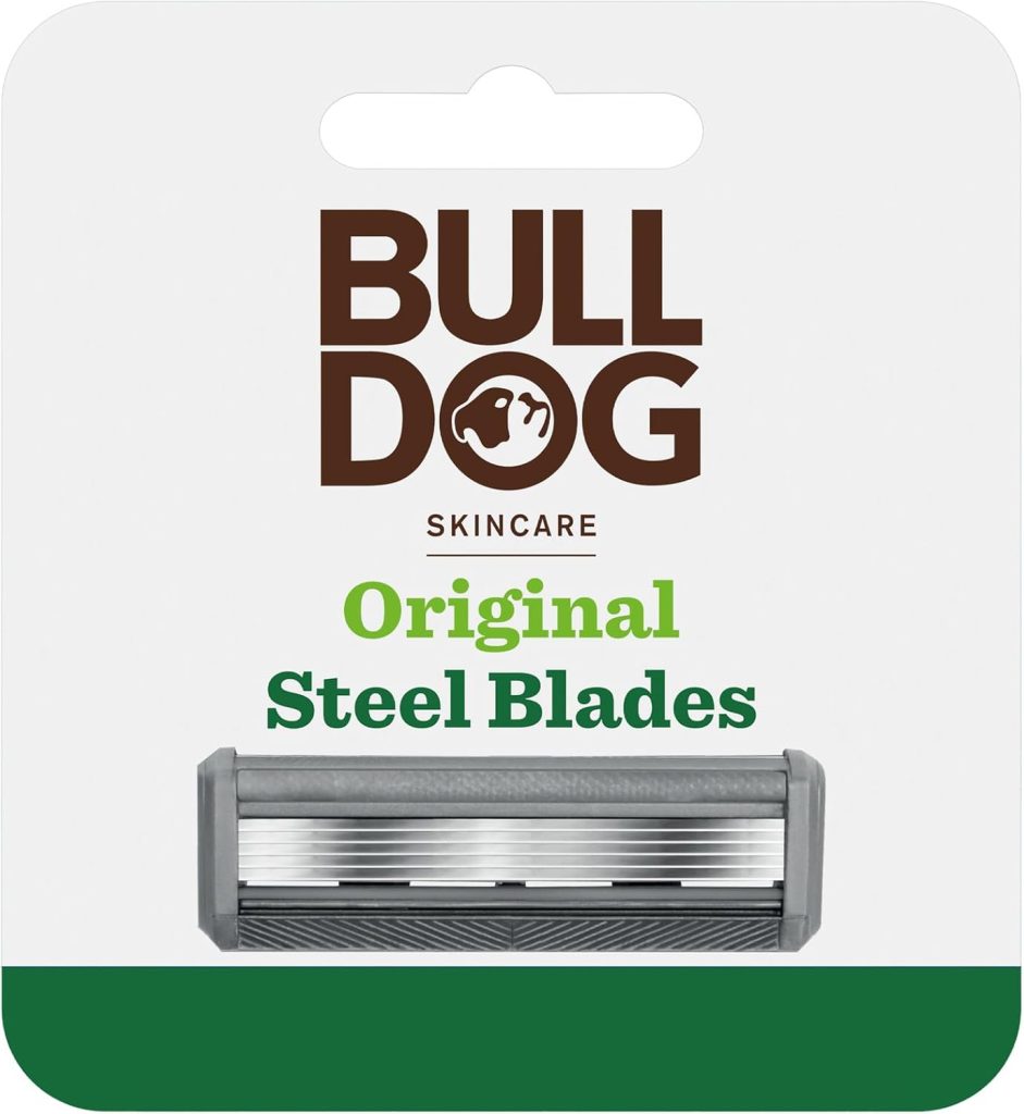 Bulldog Skincare - Original Bamboo Razor Blades for Men, (Pack of 4)